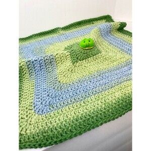 Baby Crochet Lovey Security Blanket Toy.